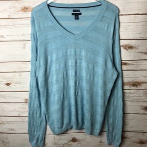 Tommy Hilfiger Pima Cotton V-neck Sweater